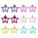 Lurrose 12Pcs Star Shape Hair Clips Lovely Sweet Hairpin Kids Hair Accessories Non Slip Hair Barrettes for Toddler Girls