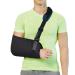 Aastin Arm Sling Shoulder Immobilizer for Women  Men  Teenagers  Adjustable Shoulder Sling Strap with a Foam Neck Pad for Wrist  Elbow  Shoulder Injury (M) Medium
