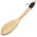 OWIIZI Bath Brush - Wooden Curved Long Handle Shower Brush for Exfoliating - Natural Bristle Scrubber for Back - Wet/Dry Use - Non-slip Rubber Grip - Buy Online on GoSupps.com