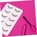 DOITOOL Natural False Eyelashes 5 Pairs Short Eyelash Artificial Fiber Extend Fluffy 6d Natural False Lashes 3.3x1x0.5cm Black - Buy Online on GoSupps.com
