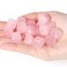10PCS Rose Quartz Natural Healing Crystals Stones Set Square Bulk Polished Pocket Palm Thumb Polished Healing Crystal Gemstones Sets for Meditation Yoga Chakra Reiki Balancing Crystal Therapy