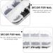 1 Box Nail Jewelry Drill Delicate Nail Decoration Nail Art Rhinestones Crystal Stud Nail Art Jewels Nail Decorations for Nail Art Manicure Decor Plastic Acrylic Earrings 3d Black - Buy Online on GoSupps.com