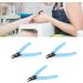 Nail Cuticle Nippers Cuticle Nippers 3 Pieces Easy Ergonomic Grip for Home for Thick Hard Toenails (Blue) - Buy Online on GoSupps.com