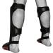 Meister Edge Leather Instep Shin Guards w/Gel Padding (Black, S/M) - Pair - Buy Online on GoSupps.com