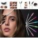 50 Pcs Disposable Mascara Wands Crystal Eyebrow Spoolies Brush for Eyelash Extensions Black Lash Brushes with Container - Buy Online on GoSupps.com