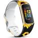 Ouwegaga Compatible with Fitbit Charge 5 Bands for Women, Soft Fadeless Pattern Printed Replacement Wristbands Watch Strap for Fitbit Charge 5 Advanced Fitness Tracker, Small Black Sunflower Small(5.5"-7.1") Black Sunflower