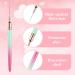 WLLHYF 5 Pieces Nail Art Liner Brush Painting Nail Art Brush Long Line Detail Fine Drawing Nail Point Drawing Tool Set 7mm/9mm/11mm/15mm/25mm (Pink Greenish) - Buy Online on GoSupps.com