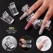 120Pcs Stiletto Shape Nail Dual Forms for Polygel with Nail Forms Stickers, Brush, and File - Pack of 1 - Buy Online on GoSupps.com