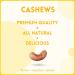 Alcoeats Cheddar Cheese Flavored Cashews - Halal Paleo All Natural Snack - Premium Quality 16 Oz Pack for Adults and Kids - Buy Online on GoSupps.com