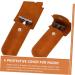 Minkissy 2-Piece Razor Case Handbag Organizer for Men - Leather Holster & Storage Cover in Light Brown - Perfect Shaving Accessory - Buy Online on GoSupps.com