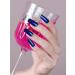 Kalolary Blue Gel Nail Strips - Metallic Chrome Full Wrap Nail Polish Stickers | Long Lasting Salon Quality | UV/LED Lamp Required - Buy Online on GoSupps.com