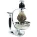Premium Razor Holder Set - Luxury Shaving Stand & Accessories for Men | Double Blazing Razor & Soap Shell | Perfect Gift - 9.5x15cm Silver - Buy Online on GoSupps.com