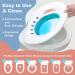 Sitz Bath for Hemorrhoids & Postpartum Care - Collapsible Seat with Deeper Bowl for Perineum Relief, Includes Sitz Bath Salt Green - Ideal for Women - Buy Online on GoSupps.com