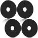 Sumind 4 Pcs Rubber Bit Guards for Horses Black Bit Cheek Guards with Hook and Loop Fastener Soft Flexible Horse Bits Guard for Protecting Horse Mouth and Lips from Chafing and Pinching