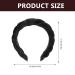 Braided Satin Headband for Women | Vintage Padded Hair Accessory - Black - Buy Online on GoSupps.com