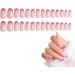 Almond Press On Nails - Press On Nails Almond Medium | French False Nails Easy to Match Almond-Shaped Fake Nails for Valentine's Day Wedding Dating Pochy Style 2 - Buy Online on GoSupps.com