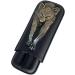 Leather Cigar Case Humidor High-end 2 Tube Holder Travel Accessories Pocket 3D Wolf Pattern Storage Portable Cigar Box - Buy Online on GoSupps.com
