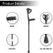 BeneCane Forearm Canes - Lightweight Adjustable Arm Crutch for Comfortable Support - Non-Skid Rubber Tips - Black (1 Pair) - Buy Online on GoSupps.com