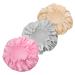 FOMIYES 3pcs Double Layer Satin Shower Cap Women Hats and Caps Women's Hats & Caps Head Covers for Women Food Service Cap Elastic Band Bath Caps Elastic Bath Cap for Women Thicken Bathing