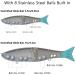 Bassdash SwimShad Glide Bait 7in/2.2oz - Jointed Swimbait for Bass Pike Salmon Trout Muskie Fishing - White Shad Lure - Buy Online on GoSupps.com