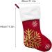 Belupai 17.3 Embroidered Velvet Christmas Stocking | Red Classic Holiday Gift Bag with Reindeer/Snow Design | Perfect for Fireplace Decor - Buy Online on GoSupps.com