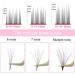 NAGARAKU Easy Fan Mega Volume Eyelash Extensions 0.03 D Curl 13-15-17mm Mix - Self Blooming Rapid Automatic Flower 3 Layers Soft Pre-glued Lashes - Buy Online on GoSupps.com