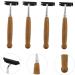 Frcolor Bamboo Handle Razor Set - 4 Pieces Safety Shaving Tools for Men - Eco-Friendly Double Handle Design - Buy Online on GoSupps.com