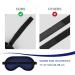 Silk Sleep Mask with Adjustable Strap - Satin Blackout Eye Mask for Men & Women - Blue - Buy Online on GoSupps.com