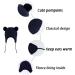 LANGZHEN Toddler Winter Hat Earflap Knit Cap for Baby Boys Girls 6-12 Months - Navy - Buy Online on GoSupps.com