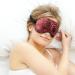 Leopard Skin Red Tie Dye Sleep Mask for Women | Adjustable Eye Shades with Elastic Strap - Buy Online on GoSupps.com