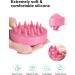 Heeta Scalp Massage Brush for Wet & Dry Hair - Gentle Head Massager & Shampoo Brush with Soft Silicone Head - Pink 01 - Buy Online on GoSupps.com