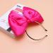 Minkissy Huge Bow Headband Candy Colored Hair Hoop Party Props Lovely Large Bowknot Hairband Party Props for Woman Girl(Rosy) - Buy Online on GoSupps.com