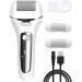 Electric Foot File for Hard Skin - Callus Remover for Feet with Led Display for Removing Hard Dead Skin - Includes 3 Roller Heads