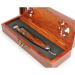 A.P. Donovan Excellent 7/8 Razor Set - Gold Etching & Wooden Handle | Mahogany Yeast Bowl | Premium International Shipping - Buy Online on GoSupps.com