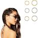 Metal braid rings braid rings hair accessories braid ring set 3 colours and 2 sizes for weaving decorative hair 180 pieces Tokaneit - Buy Online on GoSupps.com