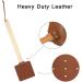 Leather Fly Swatter 3 PCS Durable Wooden Handle Washable Leather Fly Swatte Good for Indoor and Outdoor Bugs Flies Wasps - Buy Online on GoSupps.com