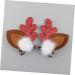ABOOFAN 4 Pairs Christmas Antler Hair Christmas Hair Barrettes Reindeer Hair Accessory Reindeer Cosplay Clip Hair Clips for Kids Christmas Hair Pin Antlers Flocked Plastic Woman Cute - Buy Online on GoSupps.com