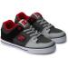 DC Shoes Boys Pure Elastic Sneaker - 33 EU Red Heather Grey - International Shipping Available - Buy Online on GoSupps.com