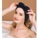 SINLAND Bow Hair Bands Spa Headband for Women Black 3Pack - Ideal for Washing Face and Makeup - Comfortable and Stylish - Buy Online on GoSupps.com