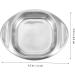 Milisten 1pc 304 Stainless Steel Saucer Painting Color Holder Salad Dressing Cruet Kitchenware Rack Stainless Steel Divided Plate Round Condiments Ramekins Soy Sauce Snack Dog Dessert Plate 11x8.5x1.5CM - Buy Online on GoSupps.com