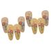 minkissy 4 Pairs Hairpin Fabric Hair Clip Toddler Hair Barrette Snap Hair Barrettes Rustic Headband Fabric Flower Hair Clip Wrapped Hair Barrettes Girl Cute Hair Alloy Baby Spring Ponytail