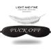 Fitglam Natural Silk Sleep Mask - Best Eye Mask for Travel, Nap, Meditation - Adjustable Strap - Men, Women - White - Buy Online on GoSupps.com