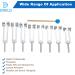 Dreld Solfeggio Tuning Fork Set - 7 Chakra & 1 Soul Purpose - Healing Sound Therapy Instrument (8 pcs Silver) with Silicone Hammer & Cleaning Cloth - Buy Online on GoSupps.com