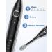 Operan Electric Toothbrush for Adults and Kids - High Power Sonic Rechargeable Toothbrush with Smart Timer, 5 Modes, 6 Brush Heads - 40,000 VPM Motor - 6 Hours Fast Charge - 100 Days Battery Life - Black - Buy Online on GoSupps.com