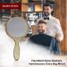 Garden of Arts Golden Handheld Salon Mirror with Large Grip Handle - Professional Hairdressers' Choice - Buy Online on GoSupps.com