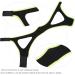 Special Triangular Design Chin Strap for Snoring Prevention - Black Fluorescent Green Edge - Buy Online on GoSupps.com