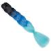 Gairyan Jumbo Braids Extensions - Ombre Synthetic 60cm 100g Hair for Box Crochet - Black Sapphire & Sky Blue - Buy Online on GoSupps.com