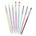 minkissy 4 Sets Nail Pen Nail Art Liner Brush Nail Tech Accessories Nail Art Pen Wear- Resistant Dotting Pen Household Tools Nail Painting Tools Nails Kits Polly Gel 3d Gel Pen Painted Abs