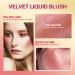 Soft Velvet Liquid Blush Makeup - Easy to Blend, Natural-Looking Skin Tint Blush for a Soft Healthy Flush (01) - Buy Online on GoSupps.com