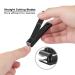 Nail Clippers Set - TOP TENG Sharp Fingernail & Toenail Clippers with File & Cuticle Trimmer for Men & Women - Black - Buy Online on GoSupps.com